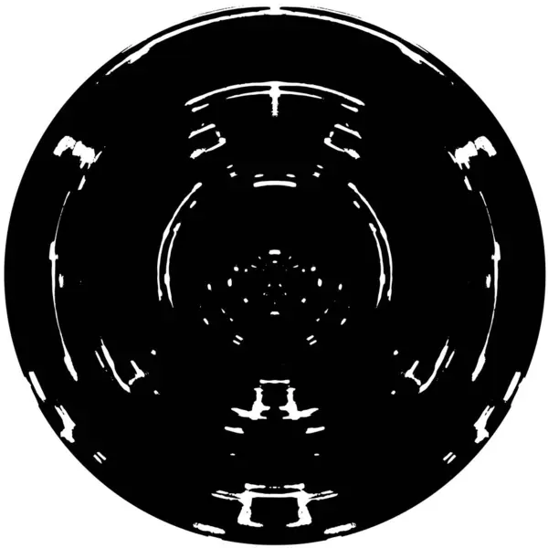 Μαύρη Σφραγίδα Κύκλο Grunge Λευκό Φόντο Αφηρημένο Φόντο Διανυσματική Απεικόνιση — Διανυσματικό Αρχείο