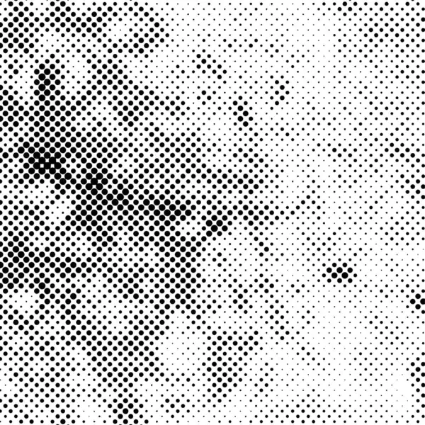 Чорно Білий Абстрактний Фон Пунктирним Візерунком Ефект Напівтону Векторні Ілюстрації — стоковий вектор