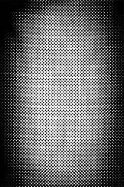 Noktalı, tek renkli desenli, soyut siyah beyaz arka plan. vektör illüstrasyonu