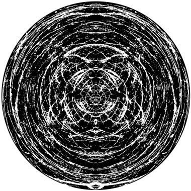 yuvarlak siyah grunge lekesi. soyut arkaplan, vektör illüstrasyonu