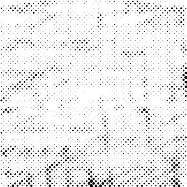 Fond Grunge Noir Blanc Texture Monochrome Abstraite Pois Illustration Vectorielle — Image vectorielle