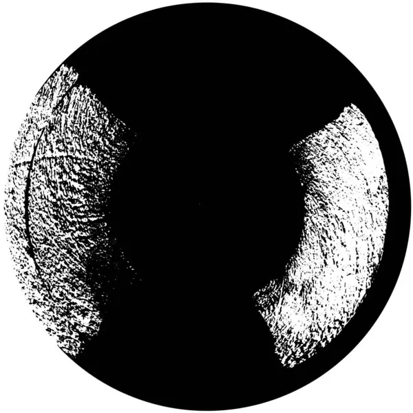 Runder Schwarzer Grunge Spot Abstrakter Hintergrund Vektorillustration — Stockvektor