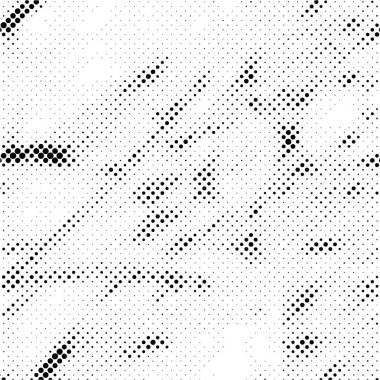 Grunge yarım ton vektör arkaplan. Yarı ton vektör dokusunu belirler. Gradyan yarım ton, pop sanatında arka planda yer alır. Siyah ve beyaz desenli. Mürekkep Yazdırma Sıkıntısı Arkaplanı 