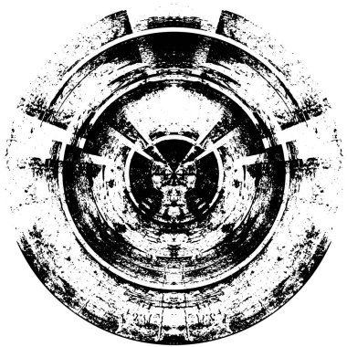 Soyut arkaplan. siyah ve beyaz daire geometrik arkaplan