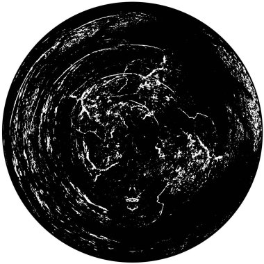 yuvarlak siyah grunge lekesi. soyut arkaplan, vektör illüstrasyonu