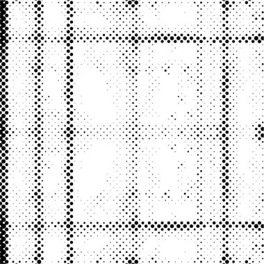 Grunge yarım ton vektör arkaplan. Yarı ton vektör dokusunu belirler. Gradyan yarım ton, pop sanatında arka planda yer alır. Siyah ve beyaz desenli. Mürekkep Yazdırma Sıkıntısı Arkaplanı 