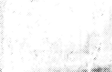 Grunge yarım ton vektör arkaplan. Yarı ton vektör dokusunu belirler. Gradyan yarım ton, pop sanatında arka planda yer alır. Siyah ve beyaz desenli. Mürekkep Yazdırma Sıkıntısı Arkaplanı 