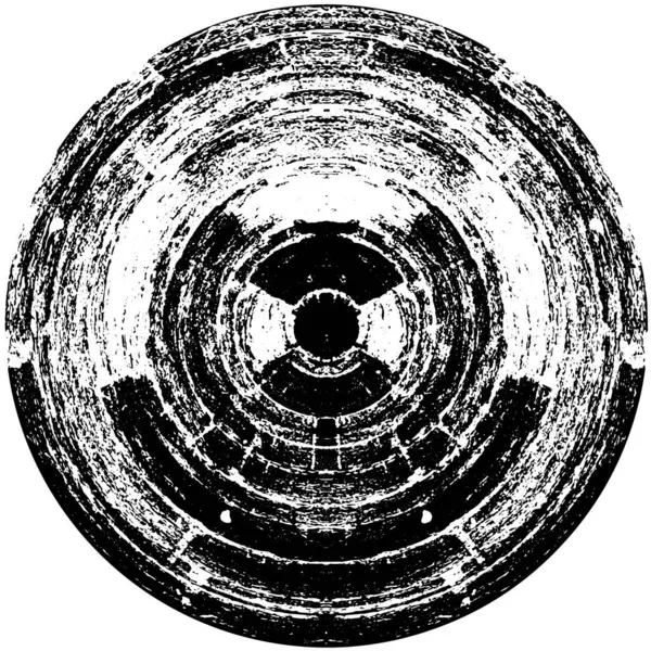 Αφηρημένο Υπόβαθρο Μαύρο Και Άσπρο Γεωμετρικό Φόντο Κύκλου — Διανυσματικό Αρχείο