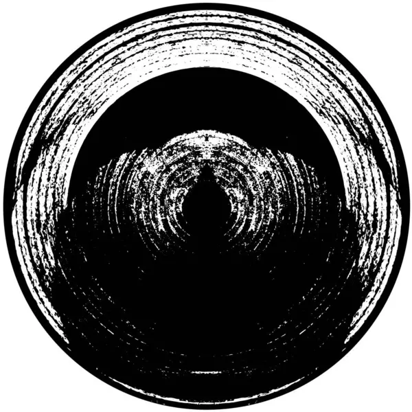 Abstrakter Hintergrund Schwarzer Und Weißer Kreis Geometrischer Hintergrund — Stockvektor