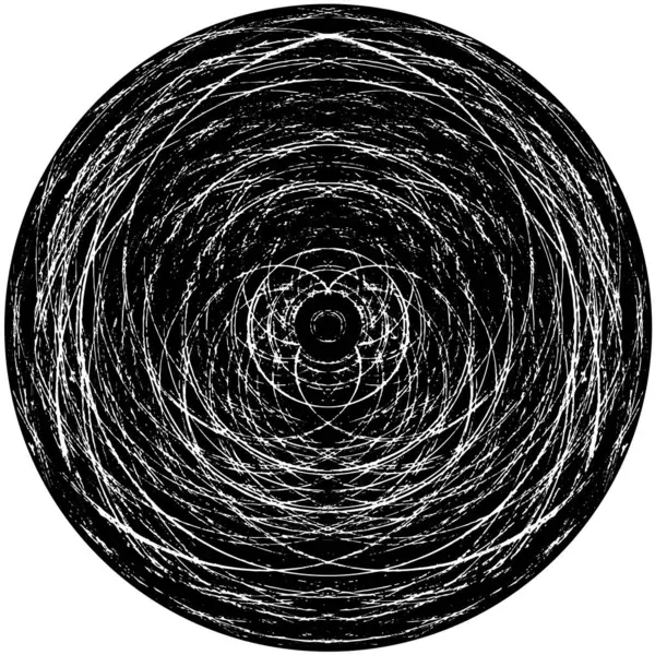 Абстрактний Фон Чорно Біле Коло Геометричний Фон — стоковий вектор