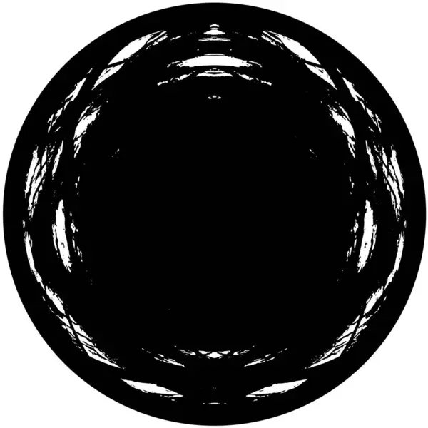 Абстрактний Фон Монохромна Текстура Чорно Білий Круглий Фон Білому Тлі — стоковий вектор