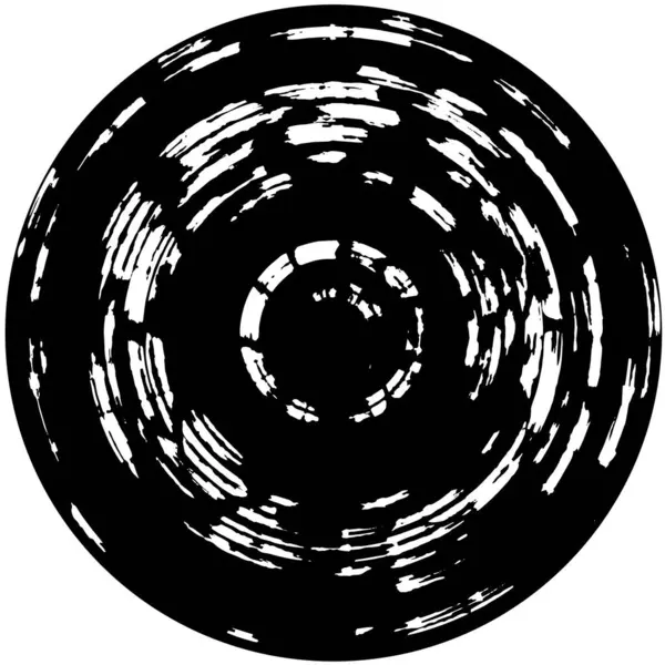 Abstracte Achtergrond Monochrome Textuur Zwart Wit Ronde Achtergrond Witte Achtergrond — Stockvector
