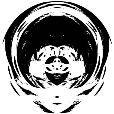 yuvarlak siyah grunge desenli arkaplan