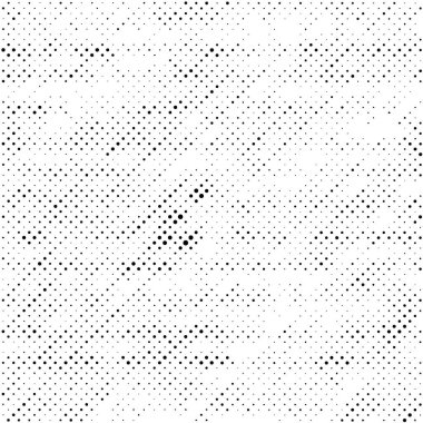 Grunge yarım ton vektör arkaplan. Yarı ton vektör dokusunu belirler. Gradyan yarım ton, pop sanatında arka planda yer alır. Siyah ve beyaz desenli. Mürekkep Yazdırma Sıkıntısı Arkaplanı 