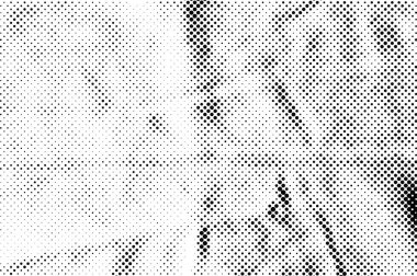 Grunge yarım ton vektör arkaplan. Yarı ton vektör dokusunu belirler. Gradyan yarım ton, pop sanatında arka planda yer alır. Siyah ve beyaz desenli. Mürekkep Yazdırma Sıkıntısı Arkaplanı 