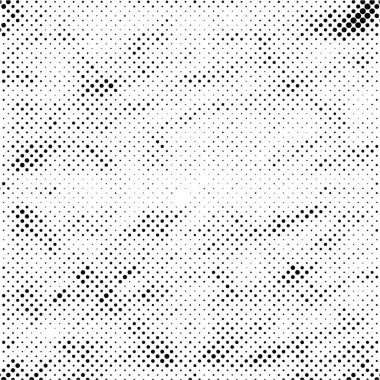 siyah ve beyaz grunge arka plan. Çemberli soyut desen, vektör illüstrasyonu