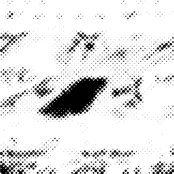 Fond Grunge Noir Blanc Motif Abstrait Avec Des Points Illustration — Image vectorielle