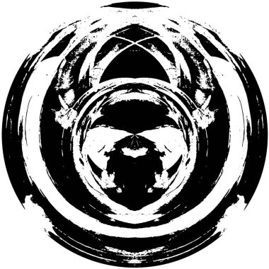 yuvarlak tek renkli grunge desenli arkaplan