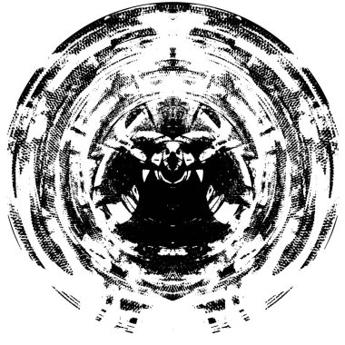 soyut yuvarlak monokrom grunge desenli arkaplan