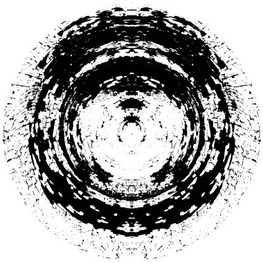 soyut yuvarlak siyah beyaz grunge desenli arkaplan