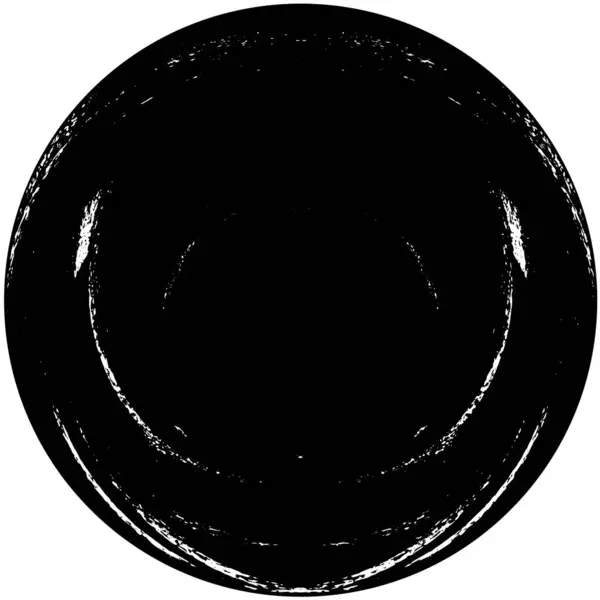 Rond Monochrome Grunge Fond Texturé — Image vectorielle