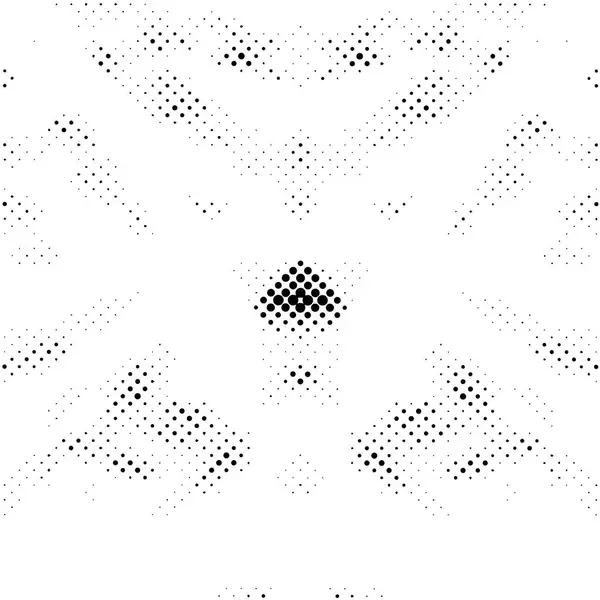 Black White Mosaic Different Dots — Stock Vector