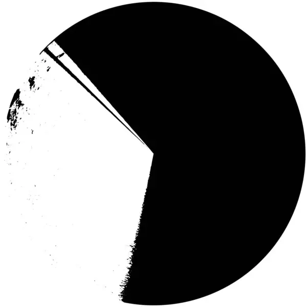 Abstrakter Schwarzer Runder Stempel Auf Weißem Hintergrund Grafisches Gestaltungselement Für — Stockvektor