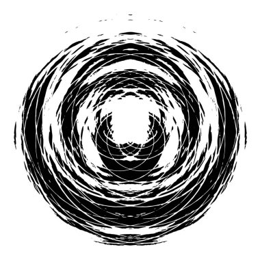  Beyaz arkaplanda çember şeklinin vektör illüstrasyonu. 