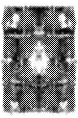 Gölgeli Simetri: Tek Renkli Grunge Vektör Dokusu