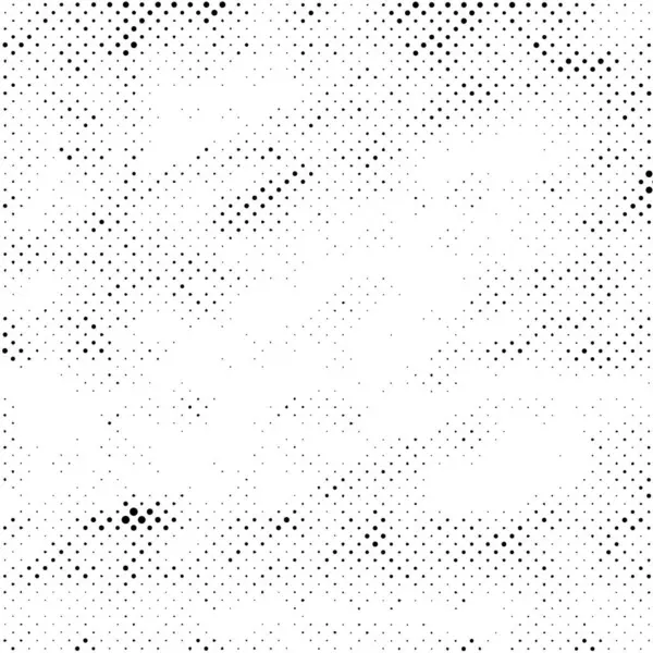 Zwart Wit Grunge Achtergrond Abstract Patroon Met Stippen — Stockvector