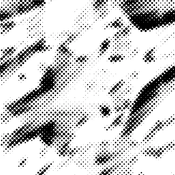 Чорно Біла Монохромна Текстура Крапками Тінями — стоковий вектор