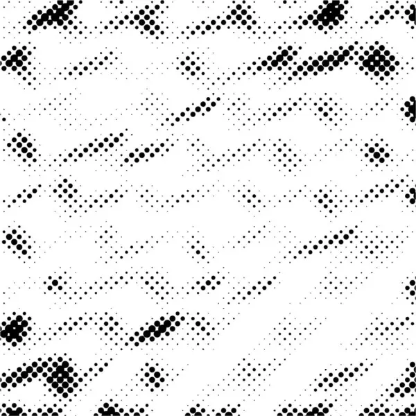 黒と白のグラウンジの背景 ドットによる抽象パターン — ストックベクタ
