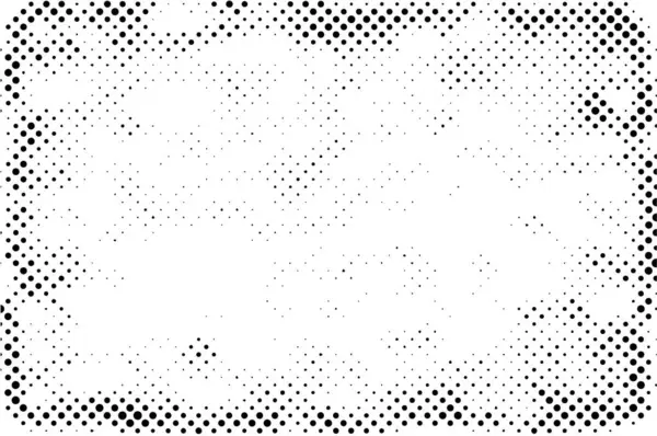 Текстурированная Мозаика Черных Точек Белом Фоне — стоковый вектор