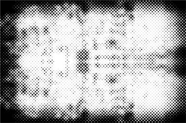 Birçok küçük noktalı siyah beyaz monokrom arkaplan 