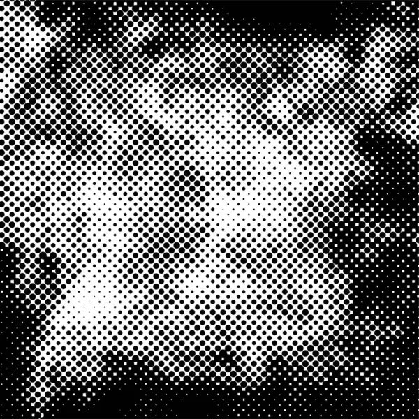 Zwart Wit Monochrome Achtergrond Met Veel Kleine Stippen — Stockvector