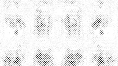 Siyah ve beyaz grunge çizgisi arka planda görülmüş. Soyut yarım ton illüstrasyon arka planı. Grunge ızgara polka nokta arkaplan deseni