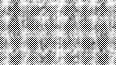 Yarı ton siyah beyaz grunge arka plan. Beyaz arka plana dağılmış noktaların dokusu. Kartvizitlerde, rozetlerde, etiketlerde klasik sanat tarzında soyut desenler var. Vektör tek renkli elementler