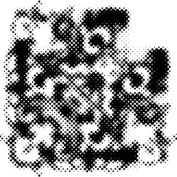 Černobílé Monochromatické Pozadí Abstraktní Textura Tečkami Vzor Grunge Půltón Zrnitý — Stockový vektor