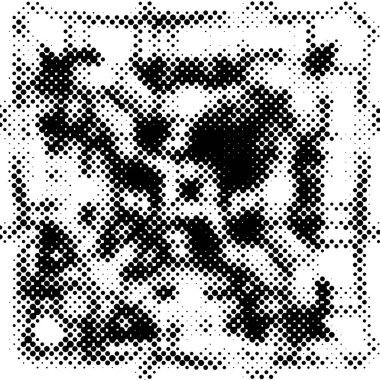 siyah ve beyaz tek renkli arka plan. Noktalar desenli soyut doku, grunge yarım ton arkaplan, vektör illüstrasyonu