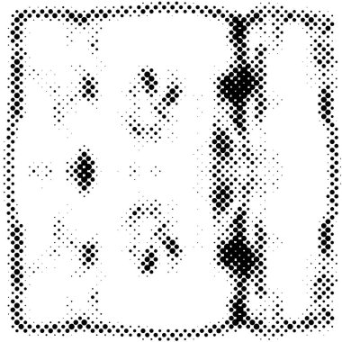 Noktalı soyut siyah ve beyaz grunge deseni, vektör illüstrasyonu