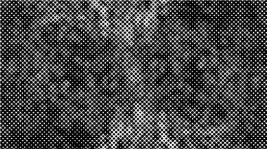 Siyah ve beyaz yarım ton. Mürekkep Yazdırma Sıkıntısı Arkaplanı. Noktalar Grunge dokusu. Tasarımınız için tek renkli yüzey.