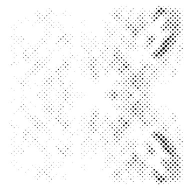 Yarı ton siyah beyaz grunge arka plan. Beyaz arka plana dağılmış noktaların dokusu. Kartvizitlerde, rozetlerde, etiketlerde klasik sanat tarzında soyut desenler var. Vektör tek renkli elementler