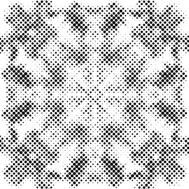 Grunge yarım ton vektör arkaplan. Yarı ton vektör dokusunu belirler. Gradyan yarım ton, pop sanatında arka planda yer alır. Siyah ve beyaz desen dokusu.