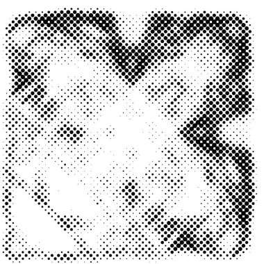 Yarı ton siyah beyaz grunge arka plan. Beyaz arka plana dağılmış noktaların dokusu. Kartvizitlerde, rozetlerde, etiketlerde klasik sanat tarzında soyut desenler var. Vektör tek renkli elementler