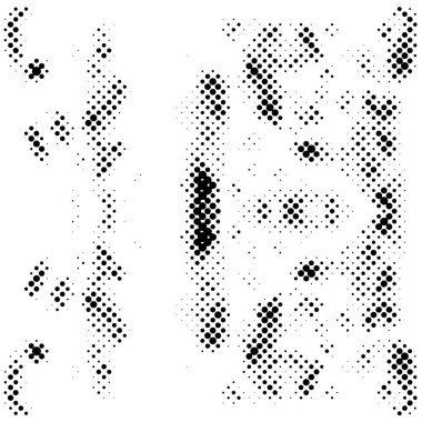 Yarı ton siyah beyaz grunge arka plan. Beyaz arka plana dağılmış noktaların dokusu. Kartvizitlerde, rozetlerde, etiketlerde klasik sanat tarzında soyut desenler var. Vektör tek renkli elementler