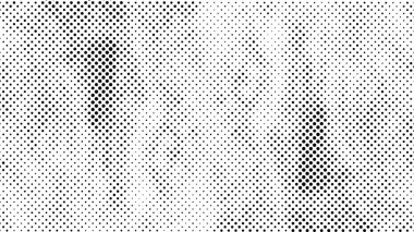 Siyah ve beyaz yarım ton vektör arkaplan. Noktalı doku ve eğim