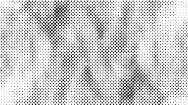 Siyah ve beyaz yarım ton vektör arkaplan. Noktalı doku ve eğim