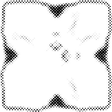 Yarı ton siyah beyaz grunge arka plan. Beyaz arka plana dağılmış noktaların dokusu. Kartvizitlerde, rozetlerde, etiketlerde klasik sanat tarzında soyut desenler var. Vektör tek renkli elementler