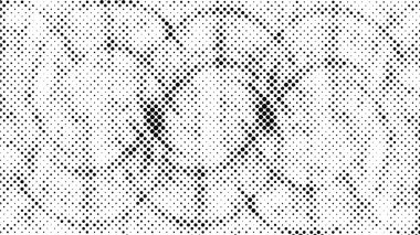 Grunge yarım ton siyah-beyaz noktalar dokusu. Benekli vektör soyut dokusu