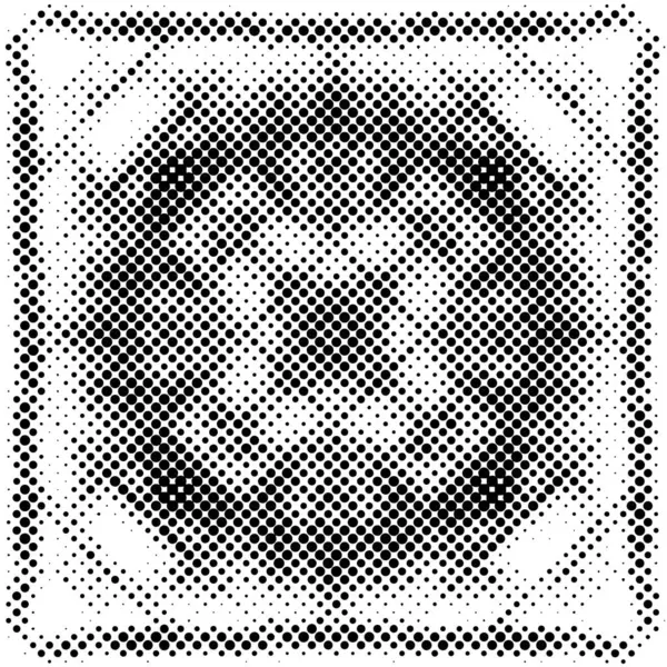 Fond Noir Blanc Demi Teinte Texture Monochrome Pois — Image vectorielle